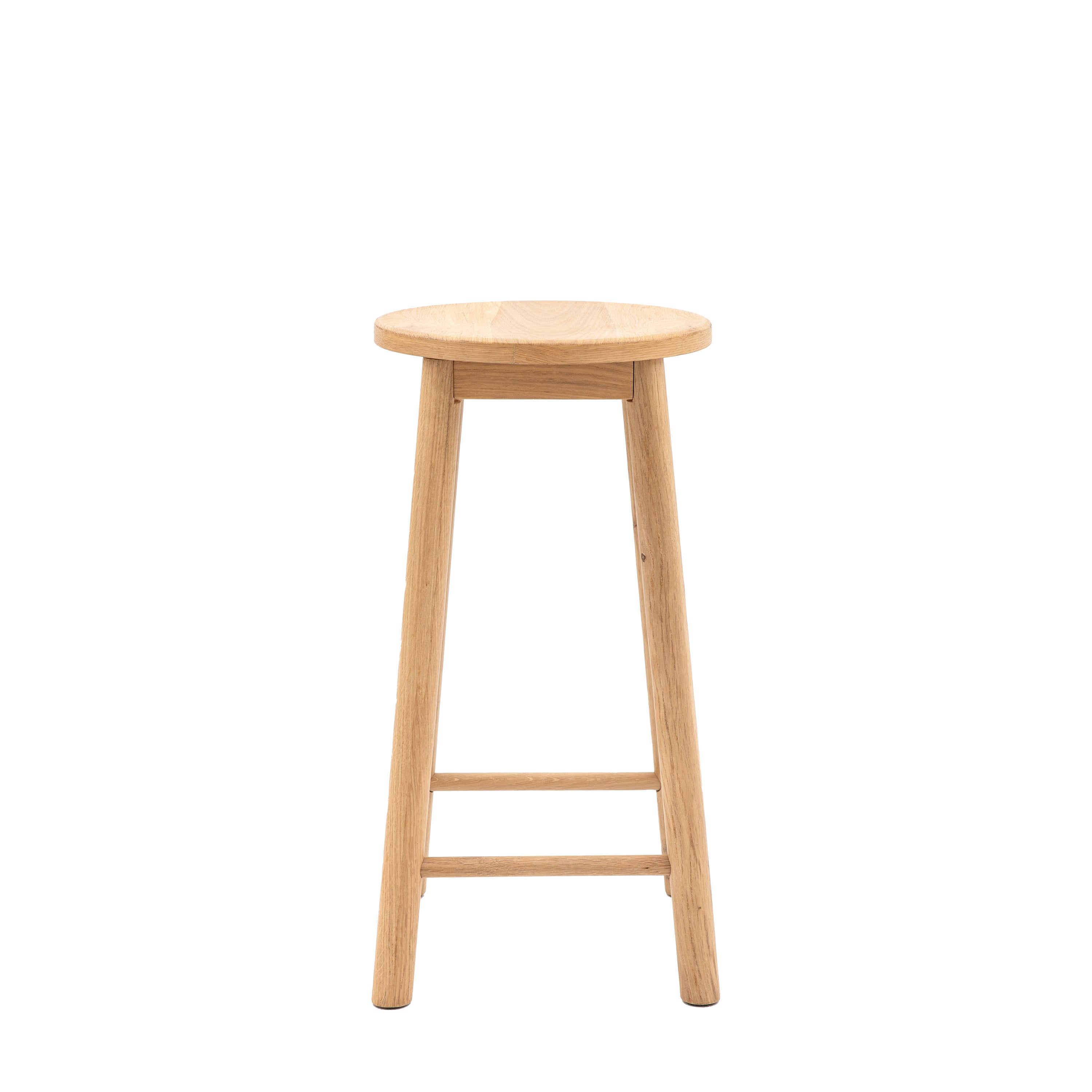 Laceby Natural Oak Wood Bar Stool